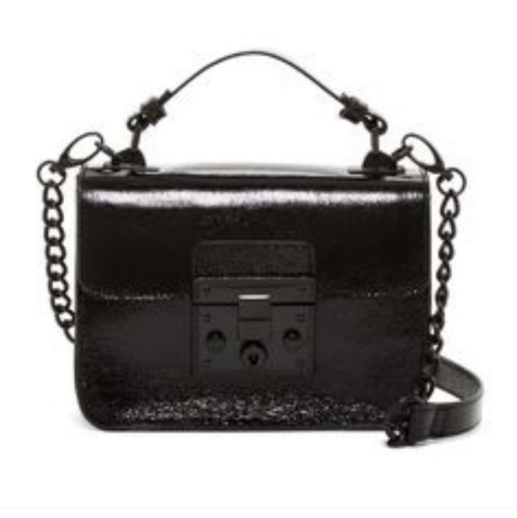 Steve Madden Handbags - Steve Madden Crossbody Bag with Lock + Adjustable Strap